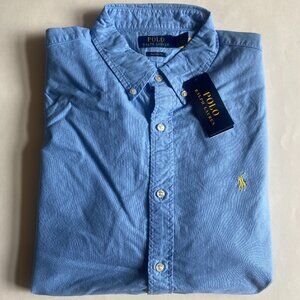 Polo Ralph Lauren Classic Fit Garment Dye Oxford Long Sleeve Shirt Harbor Island